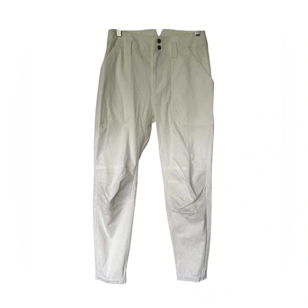 NWT Rag & Bone Abby Stretch Cotton Pants Ivory High Rise  $425. Size 4